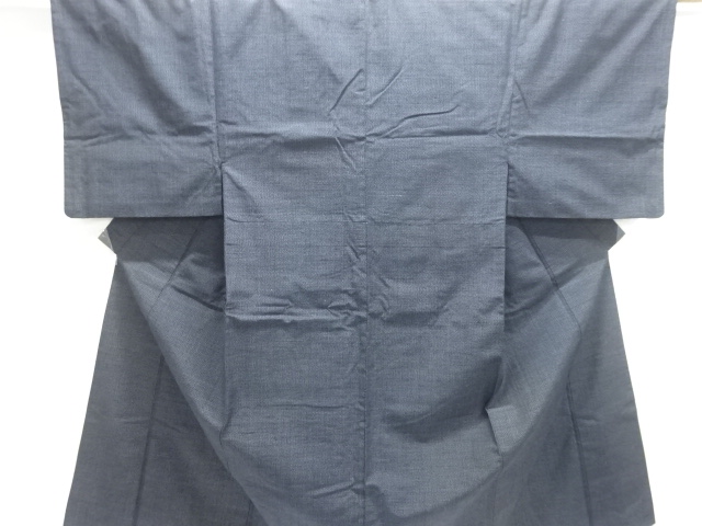JAPANESE KIMONO FOR MEN / TSUMUGI / WOVEN GEOMETRIC PATTERN 